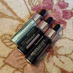 Revolution Liquid Highlighter Trio - Mermaid's Scales, Starlight, Champagne